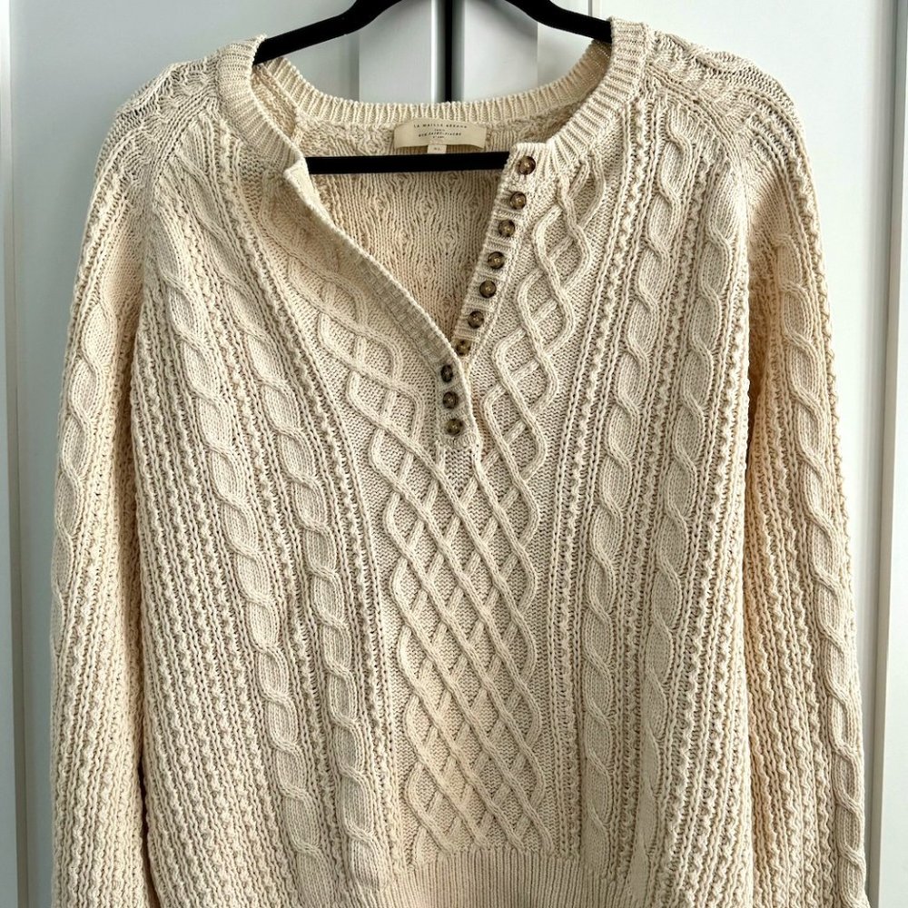Sezane - Bree Jumper Sweater - size XL, Beige